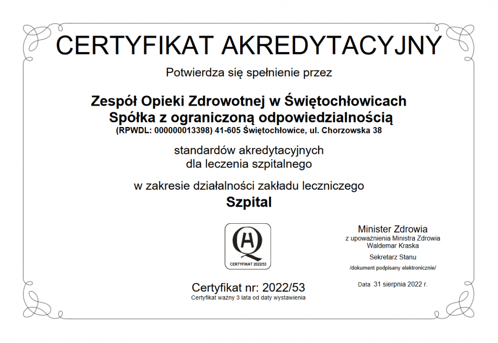 certyfikat akredytacyjny